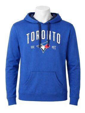 Size M Fanatics Men’s Toronto Blue Jays Hoodie Pullover Logo Sweatshirt